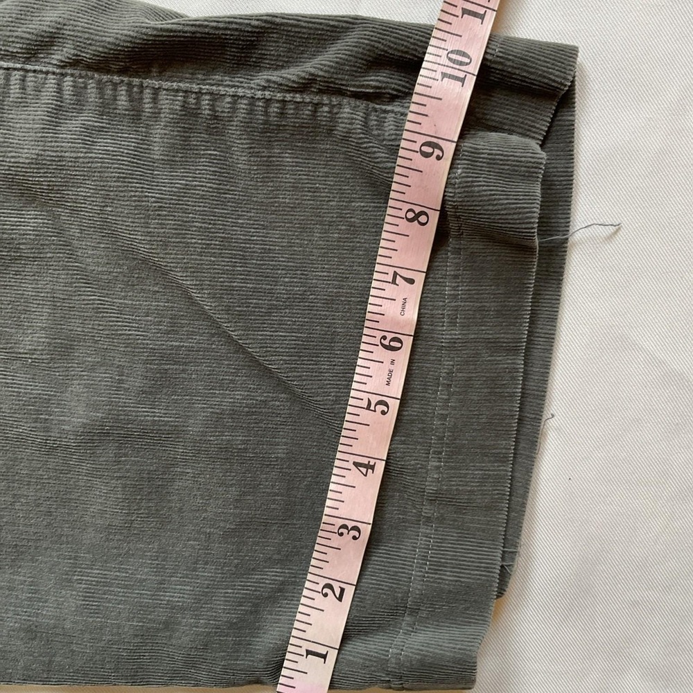 Talbots Gray‎ Fine Wale Corduroy Pants Women's Size 22 Vintage 90s Y2K - Picture 8 of 10